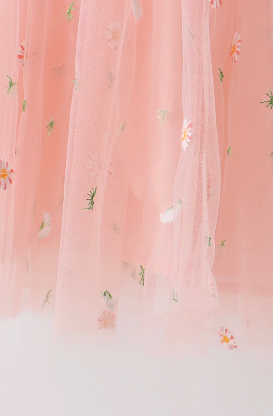 Daisy Embroidered Tulle Dress