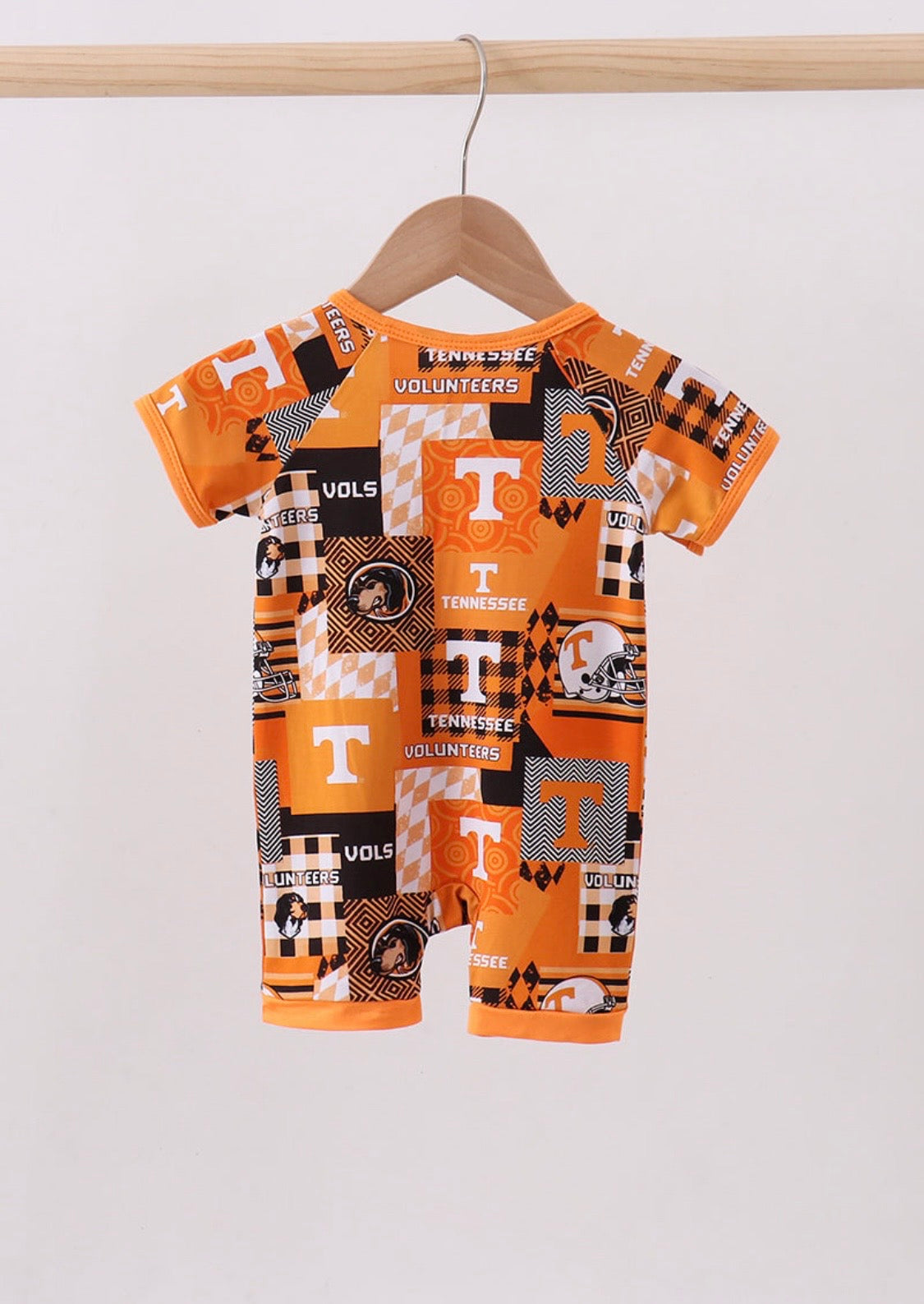 Orange Bamboo VOLS Romper