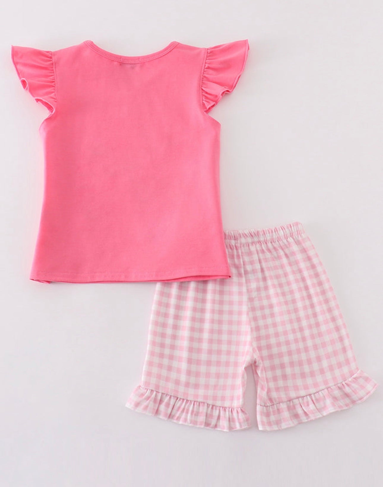 Pink Carousel Shorts Set