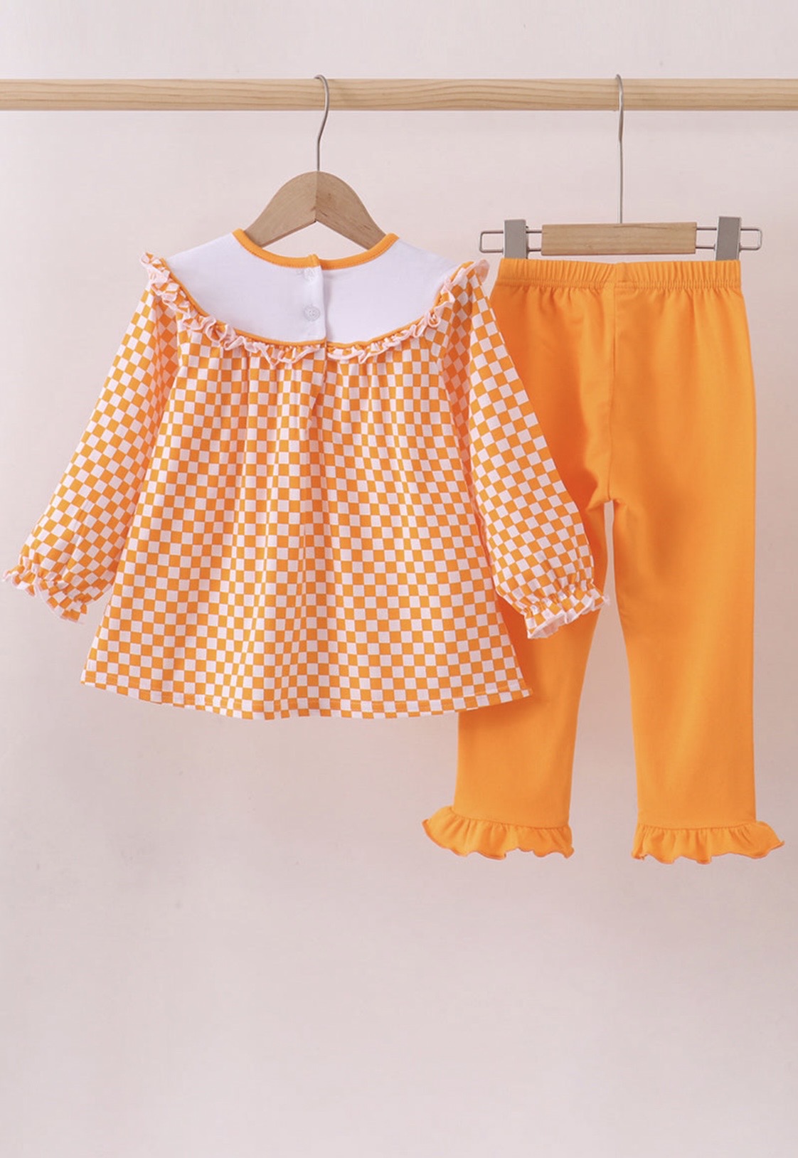 Checkered Bow Tennessee Ruffle Set