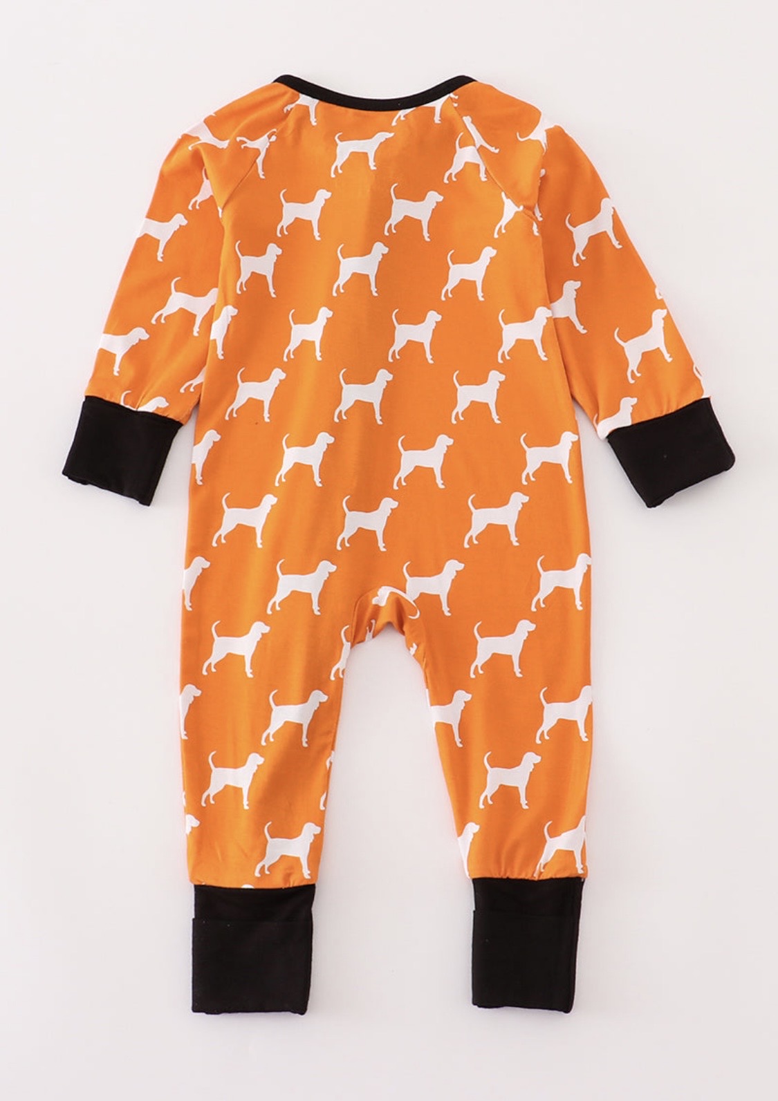 Orange Tennessee Bamboo Ruffle Romper