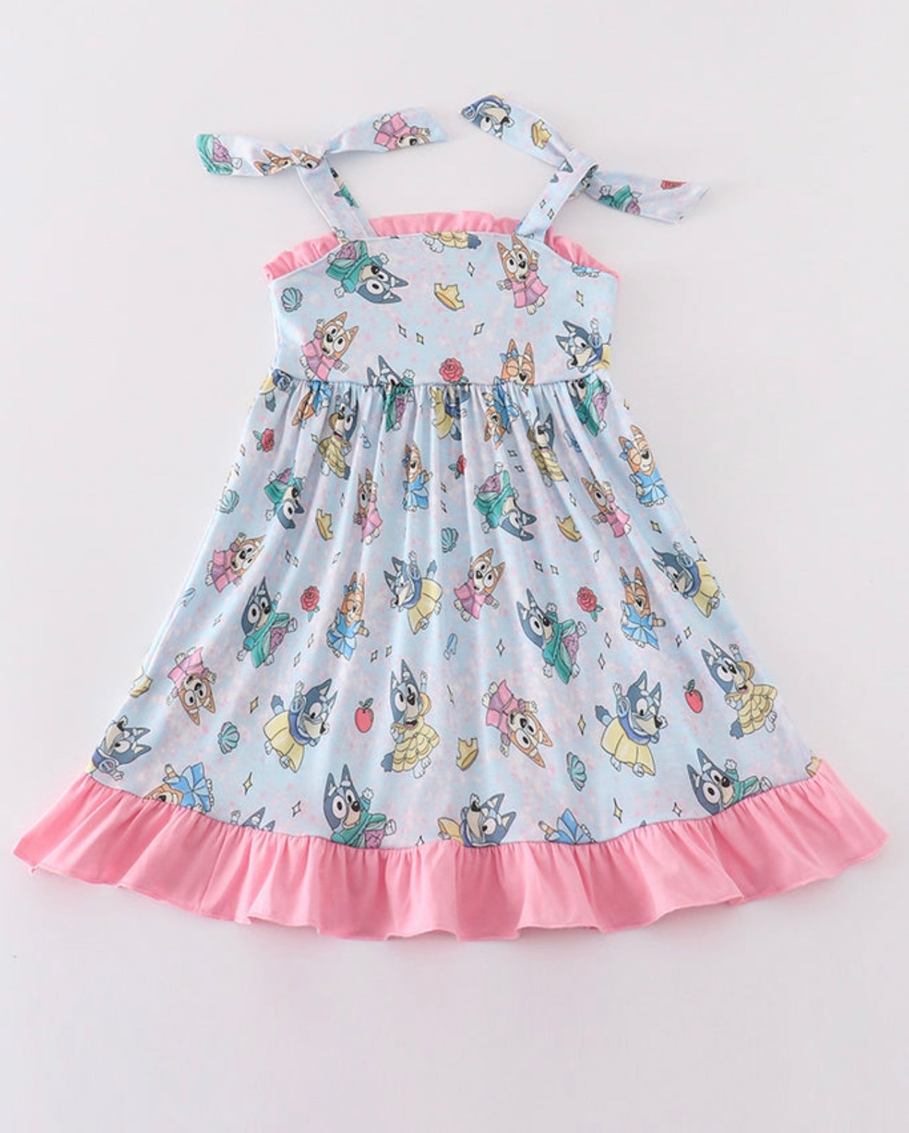Pink Bluey Princess Dress