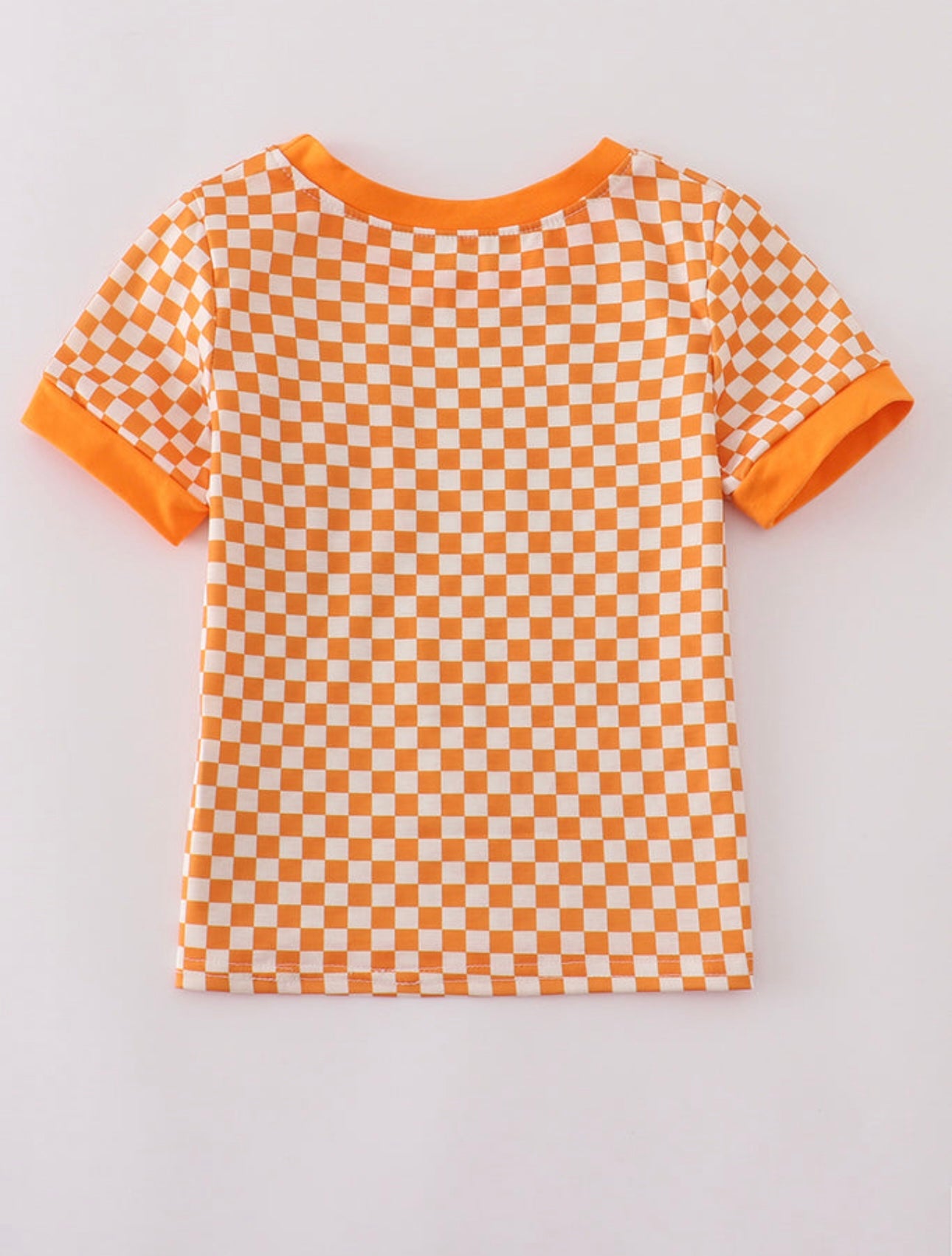 Short Sleeve Checkered Tennessee Top
