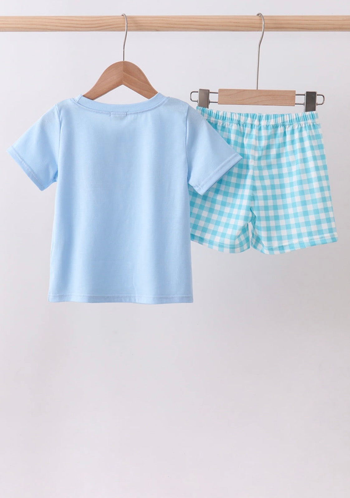 Mommy's Boy Gingham Set