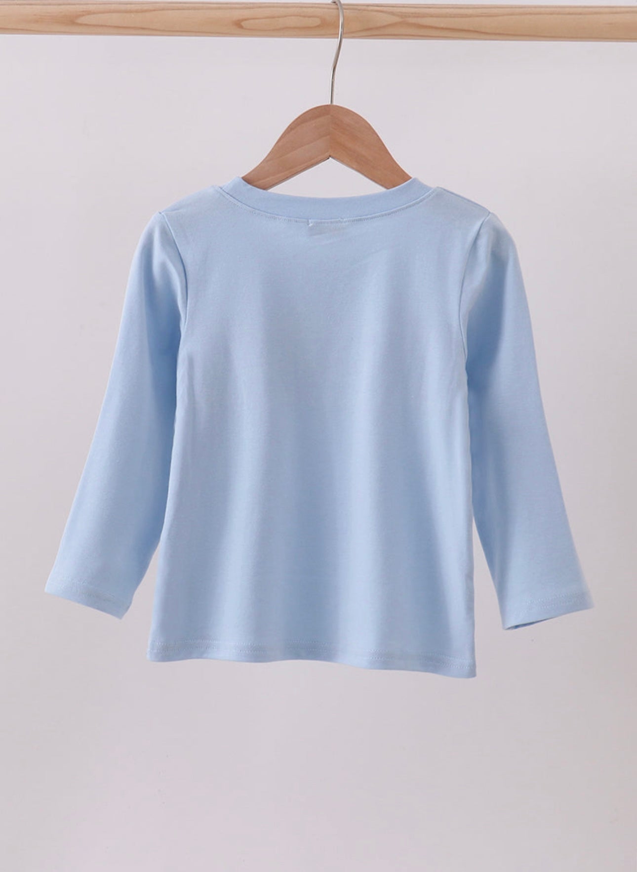 Blue Nativity Embroidery Top