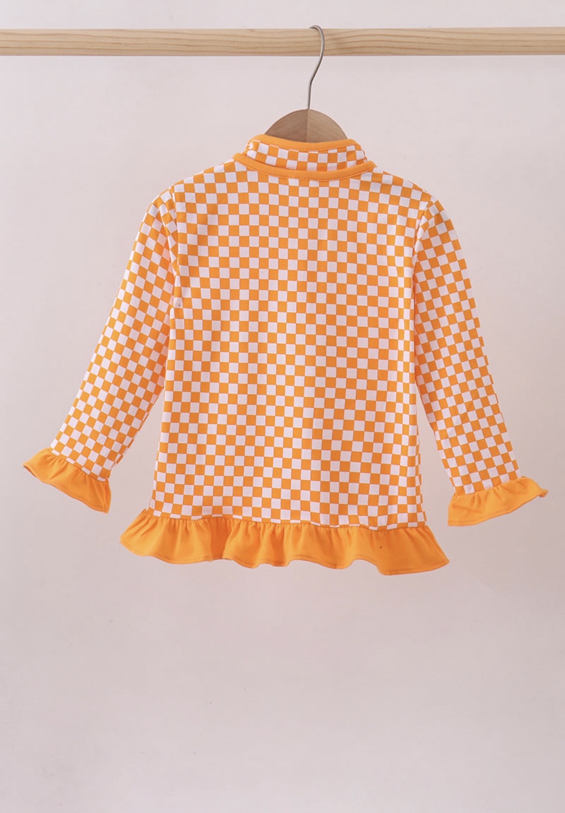 Tennessee Checkered Ruffle Pullover