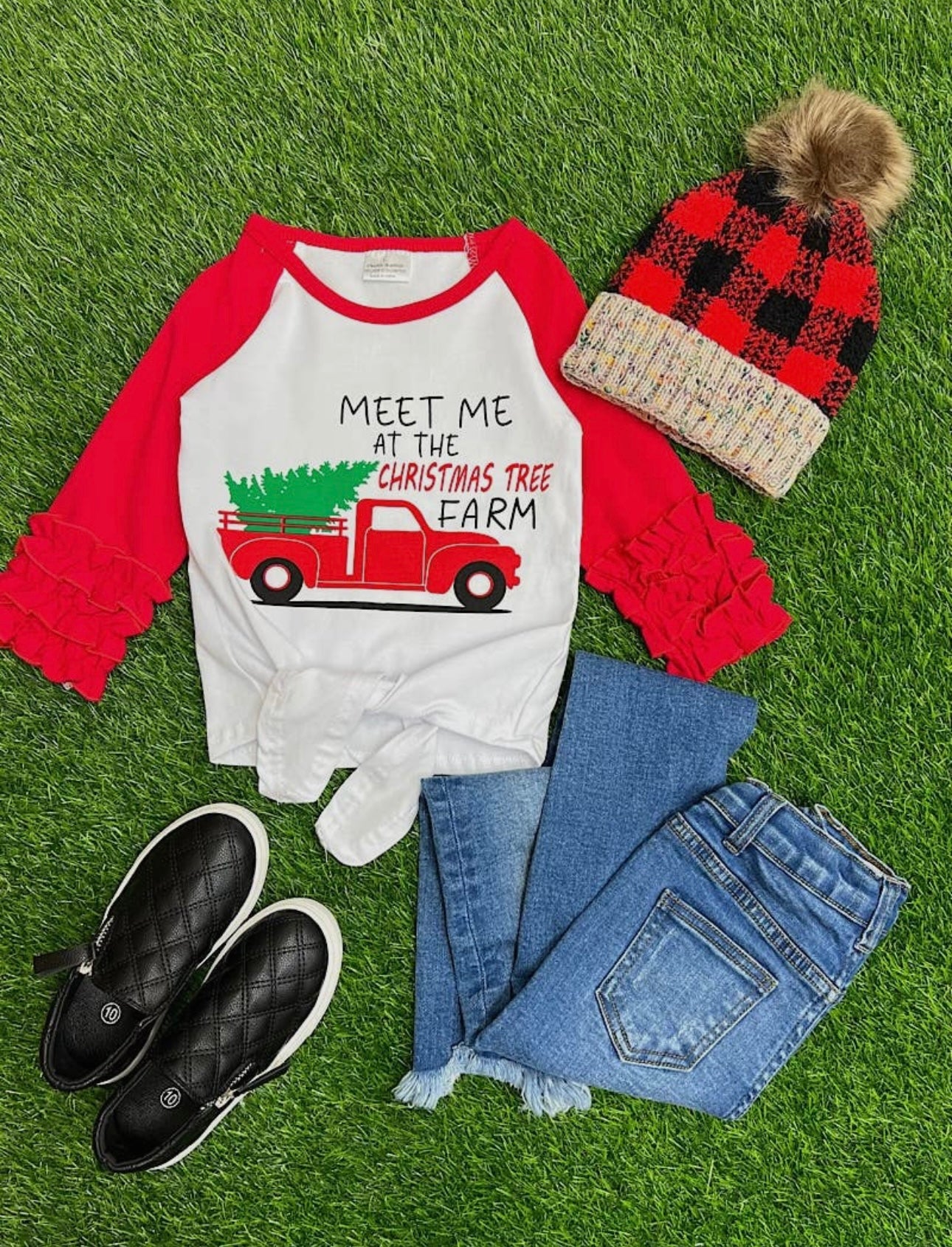 Meet me at the Christmas Tree Farm Raglan