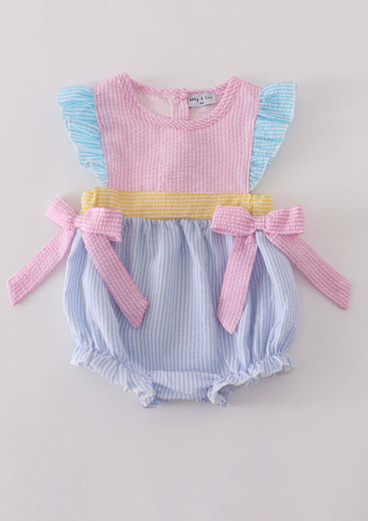 Multicolor Seersucker Bubble