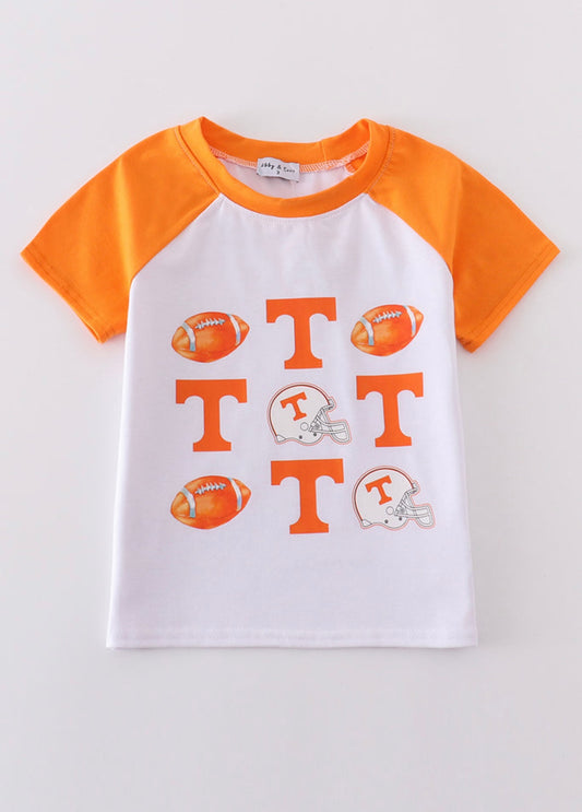 Tennessee Orange and White Football Top