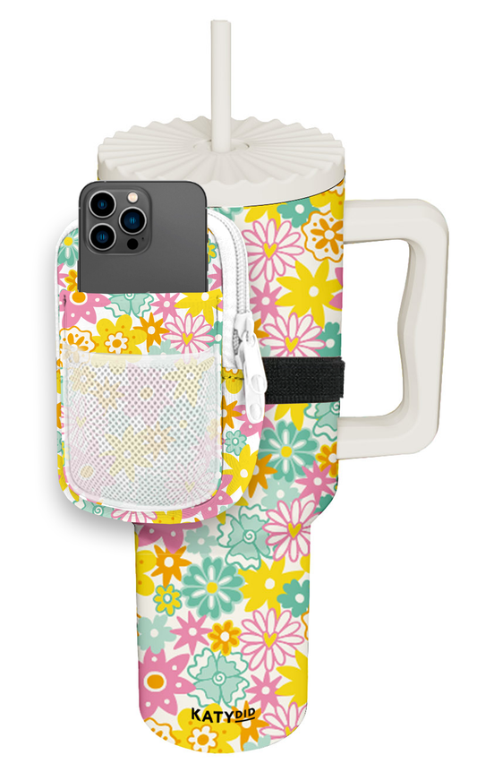 Spring Flowers Tumbler Pouches