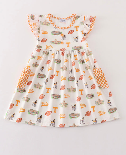 Tennessee Football Print Dress