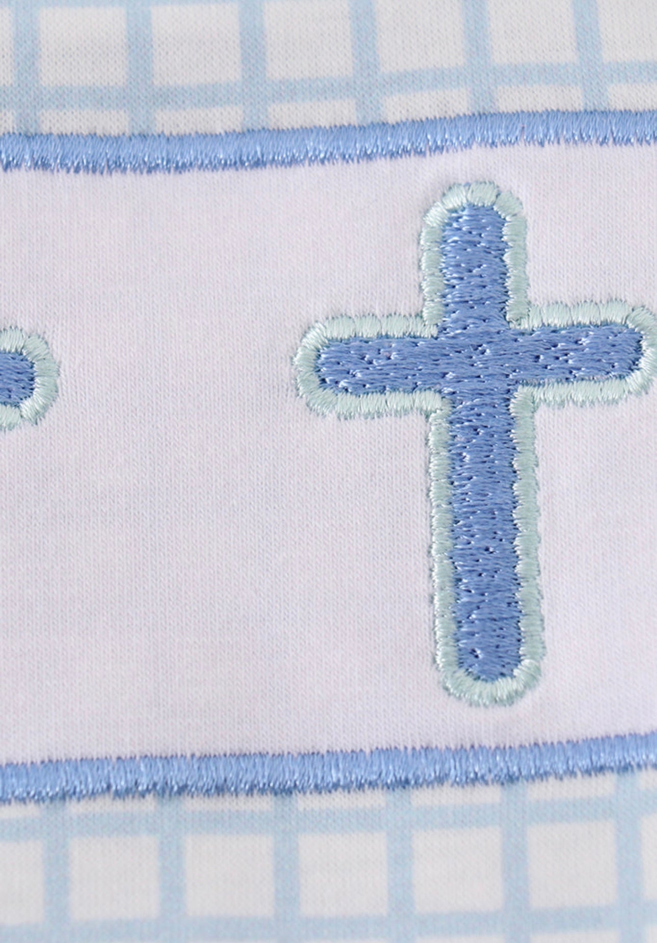 Blue Cross Embroidery Bubble