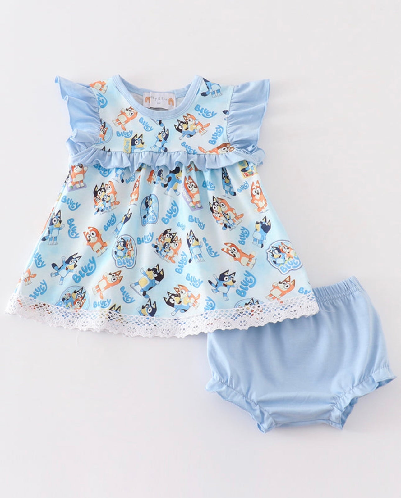 Blue Bluey Baby Set