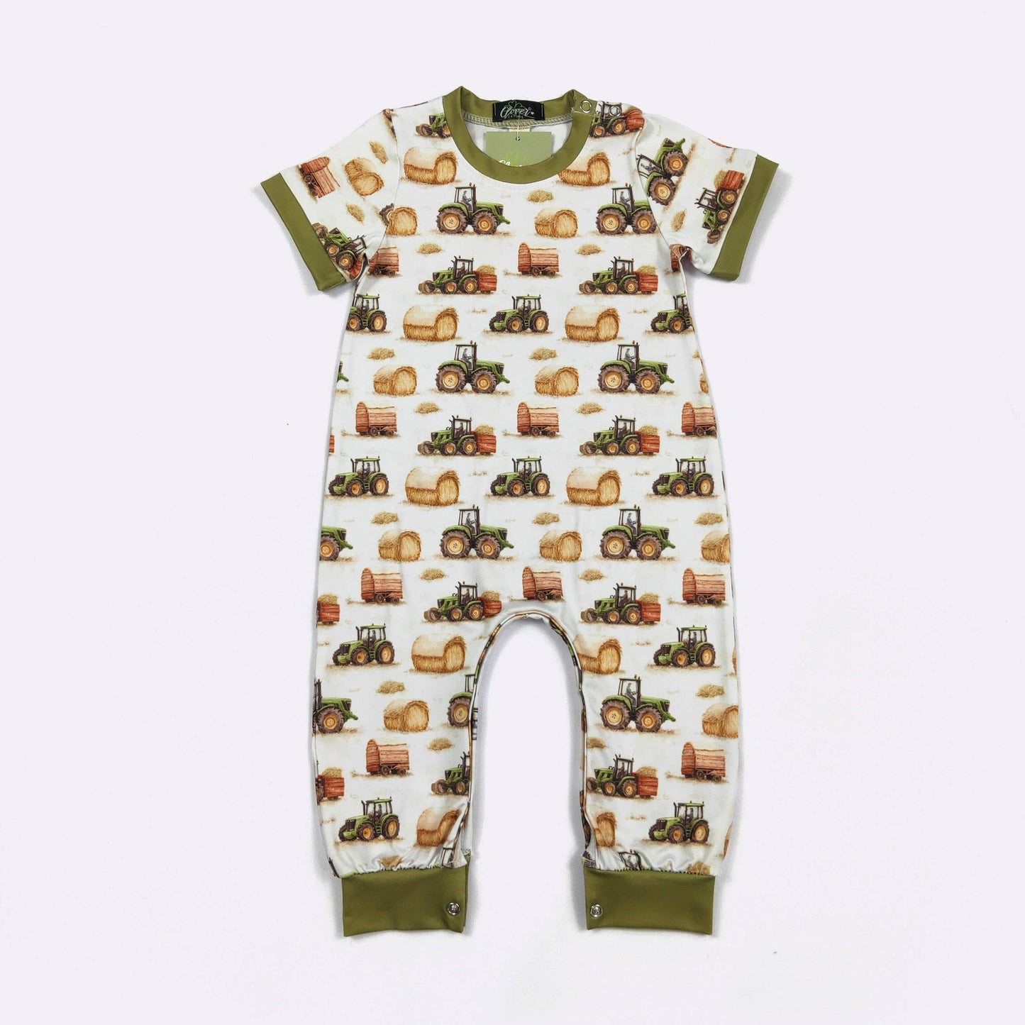 Hay Bale Boy Romper