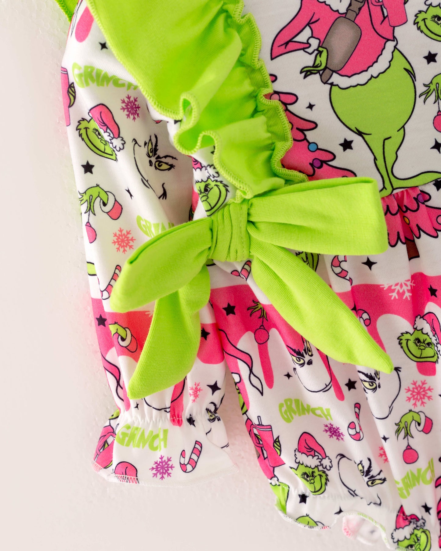 Green Grinch Ruffle Bubble