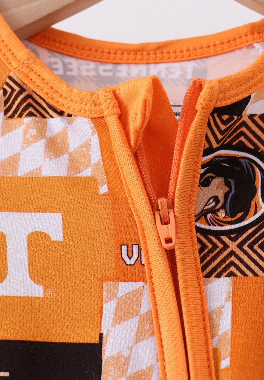Orange Bamboo VOLS Romper