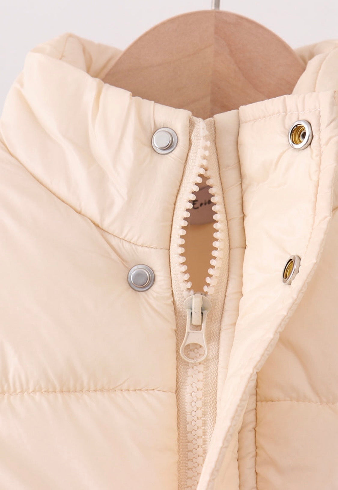 Cream Mommy & Me Puffer Vest