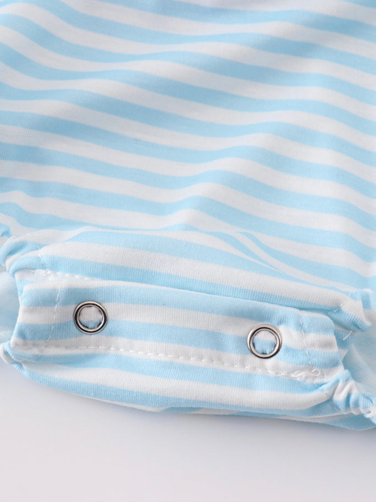 Blue Stripe Fishing Applique Bubble