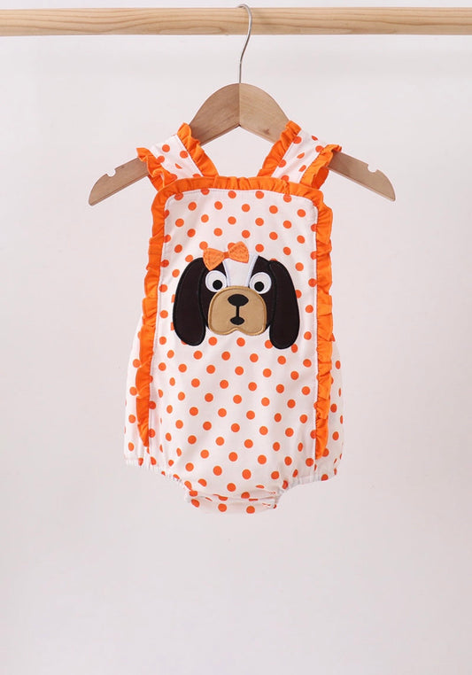 Orange Tennessee Dot Applique