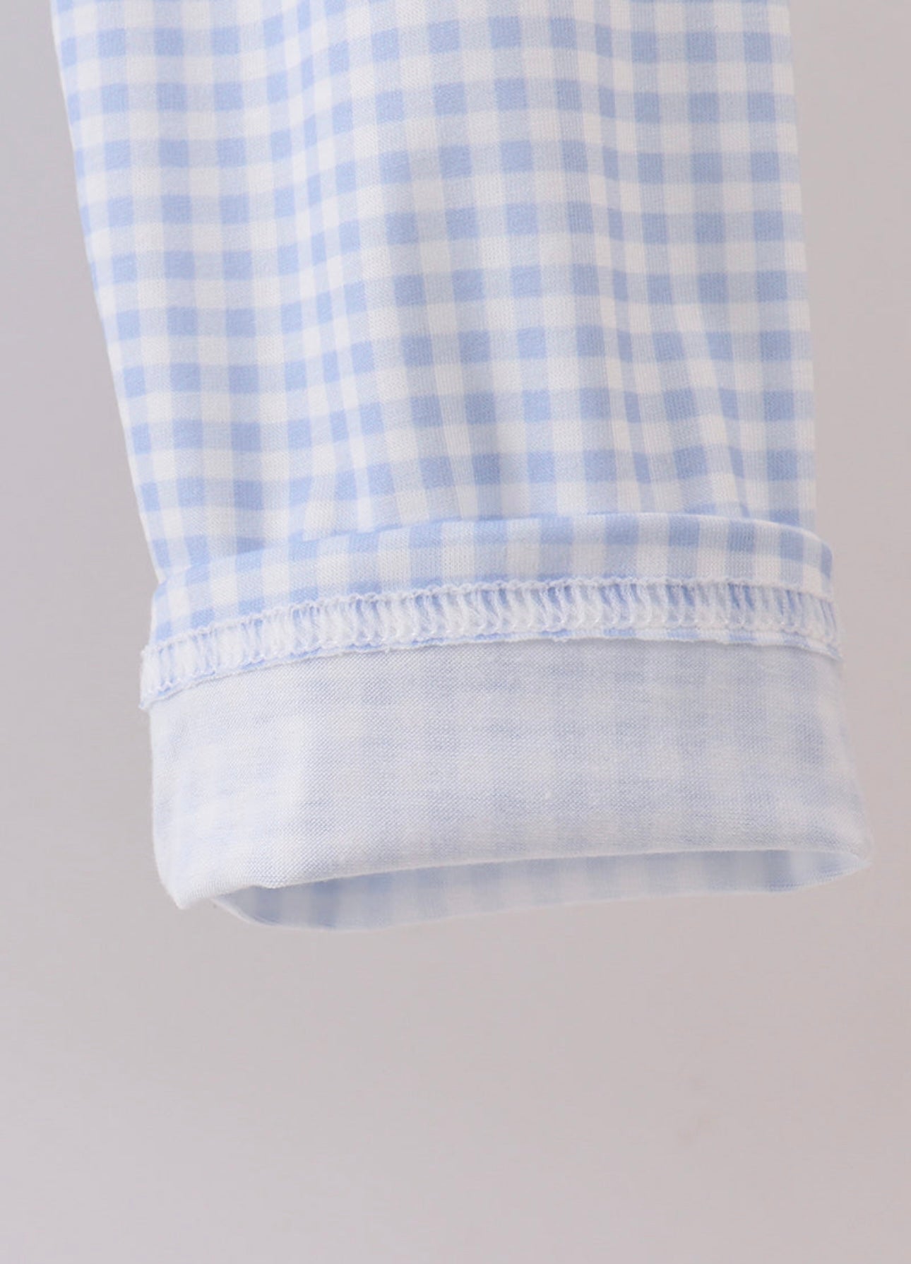 Blue Nativity Embroidery Pants Set