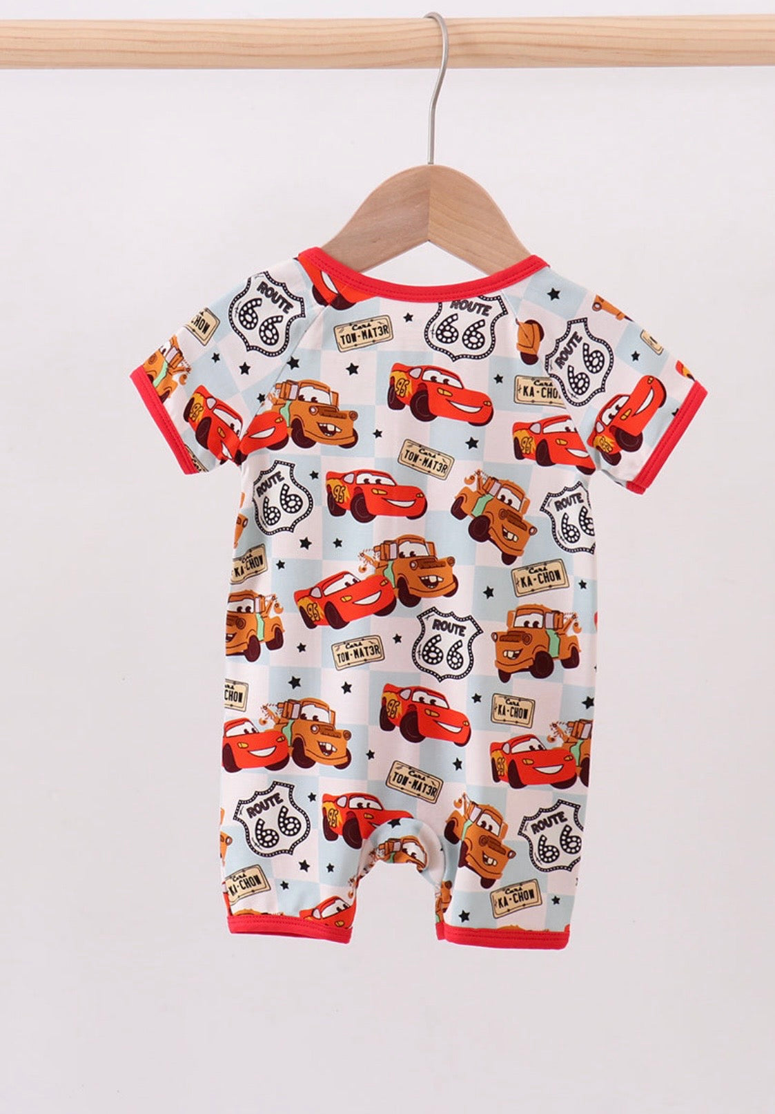 Cars themed Bamboo Romper