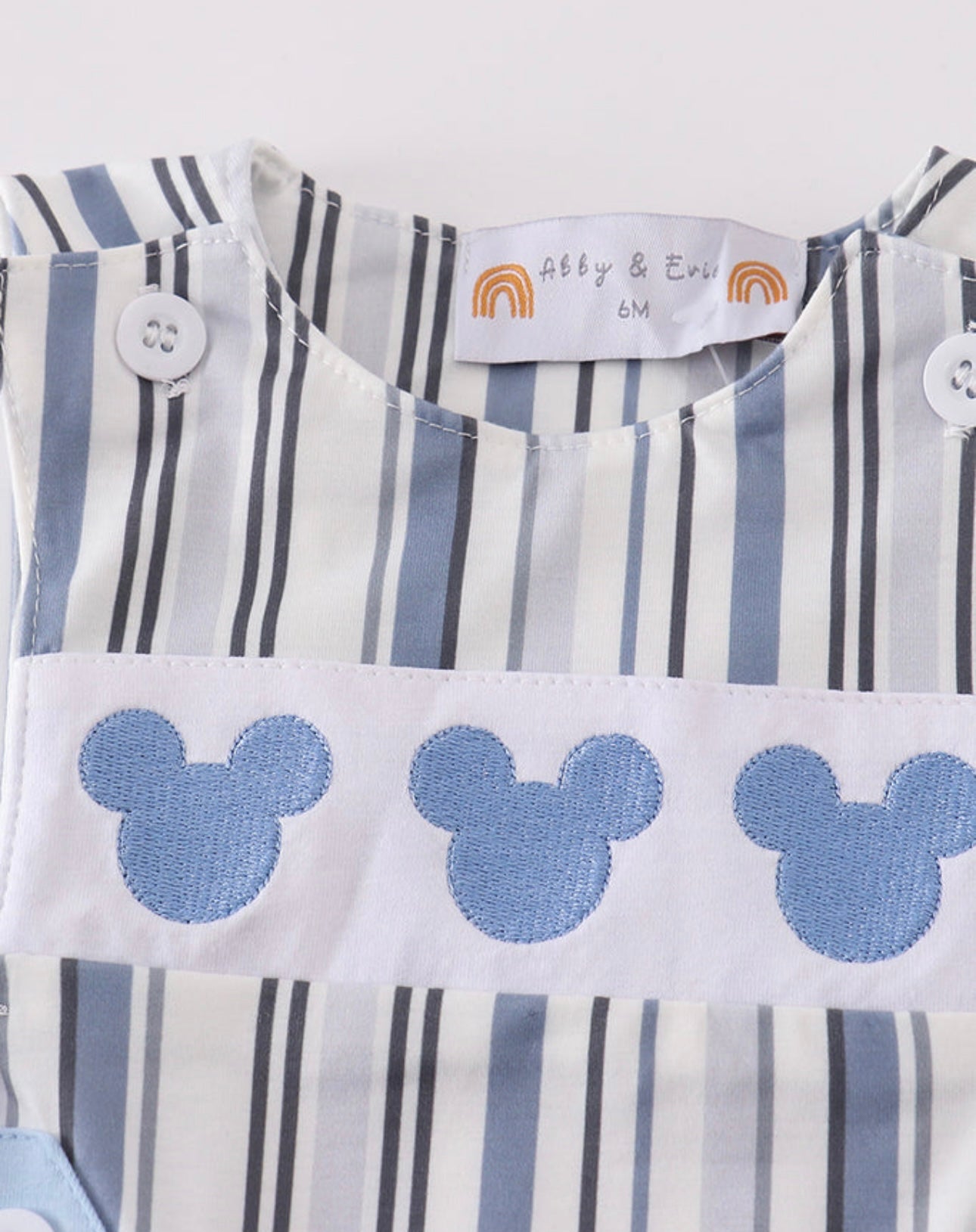 Striped Mickey Mouse Romper