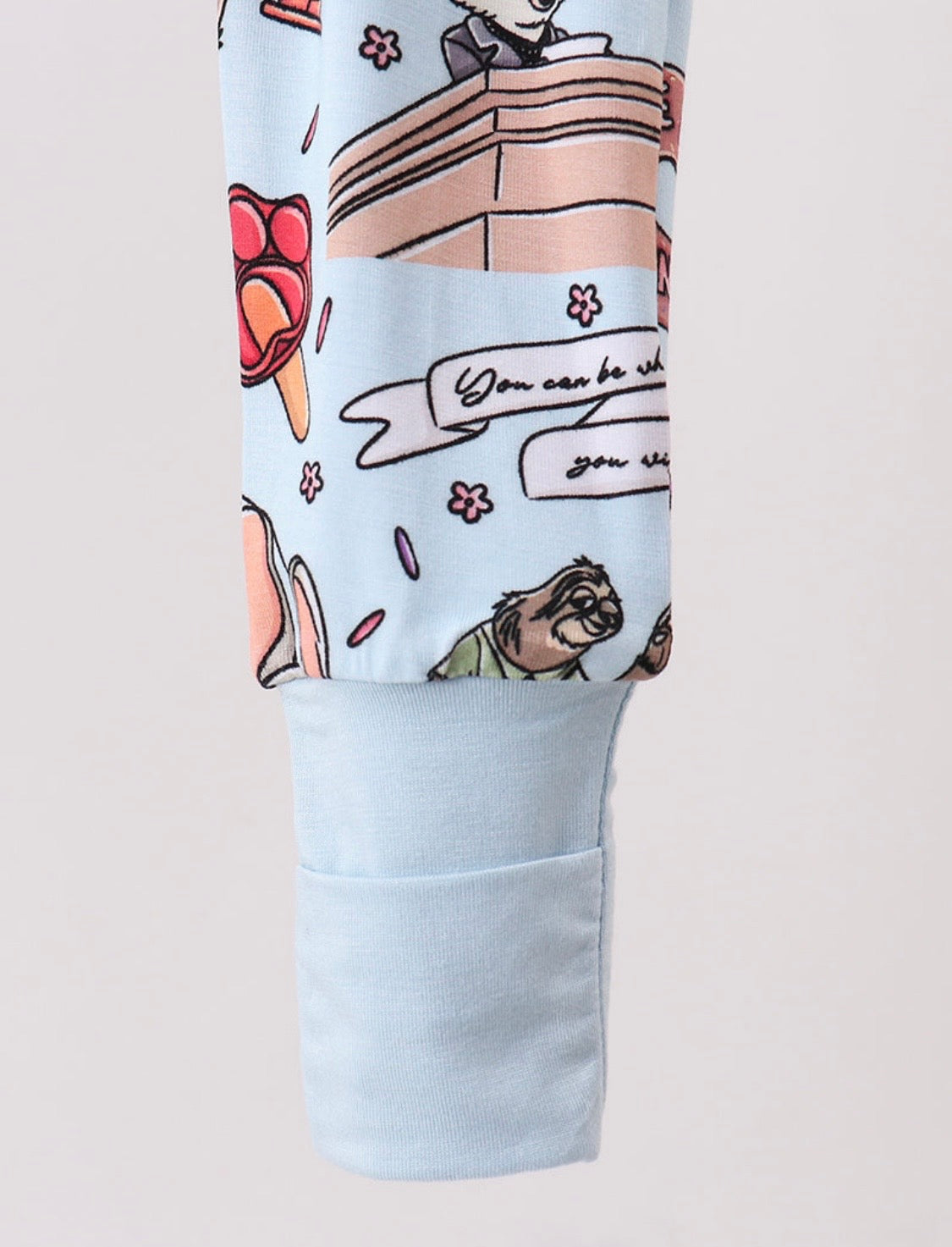 Blue Character Bamboo Romper