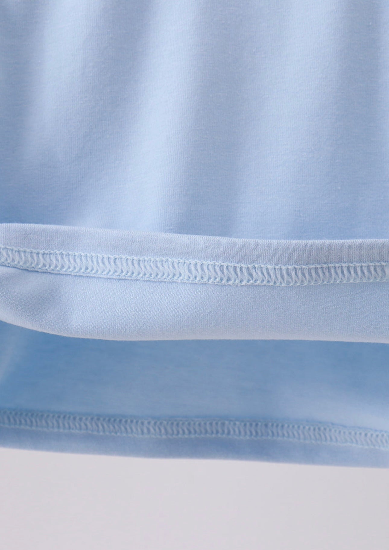 Blue Nativity Embroidery Top