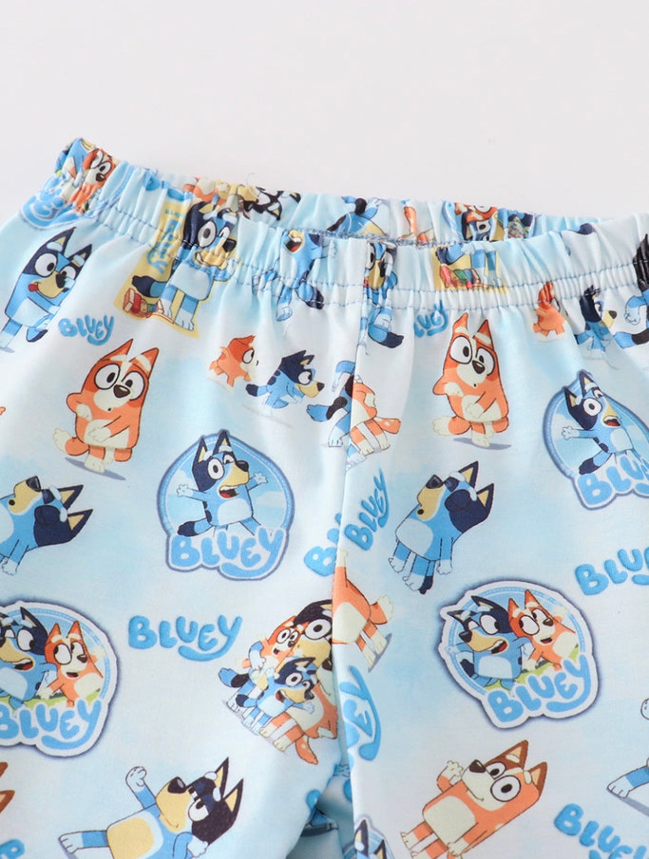 Blue Bluey Ruffle Pajamas Set