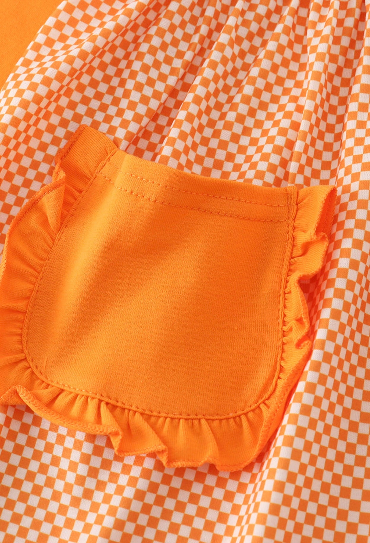 Orange Go Vols Applique Dress