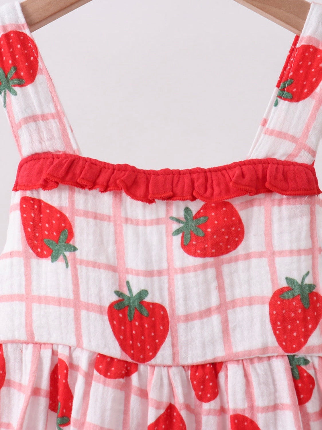 Muslin Strawberry Dress