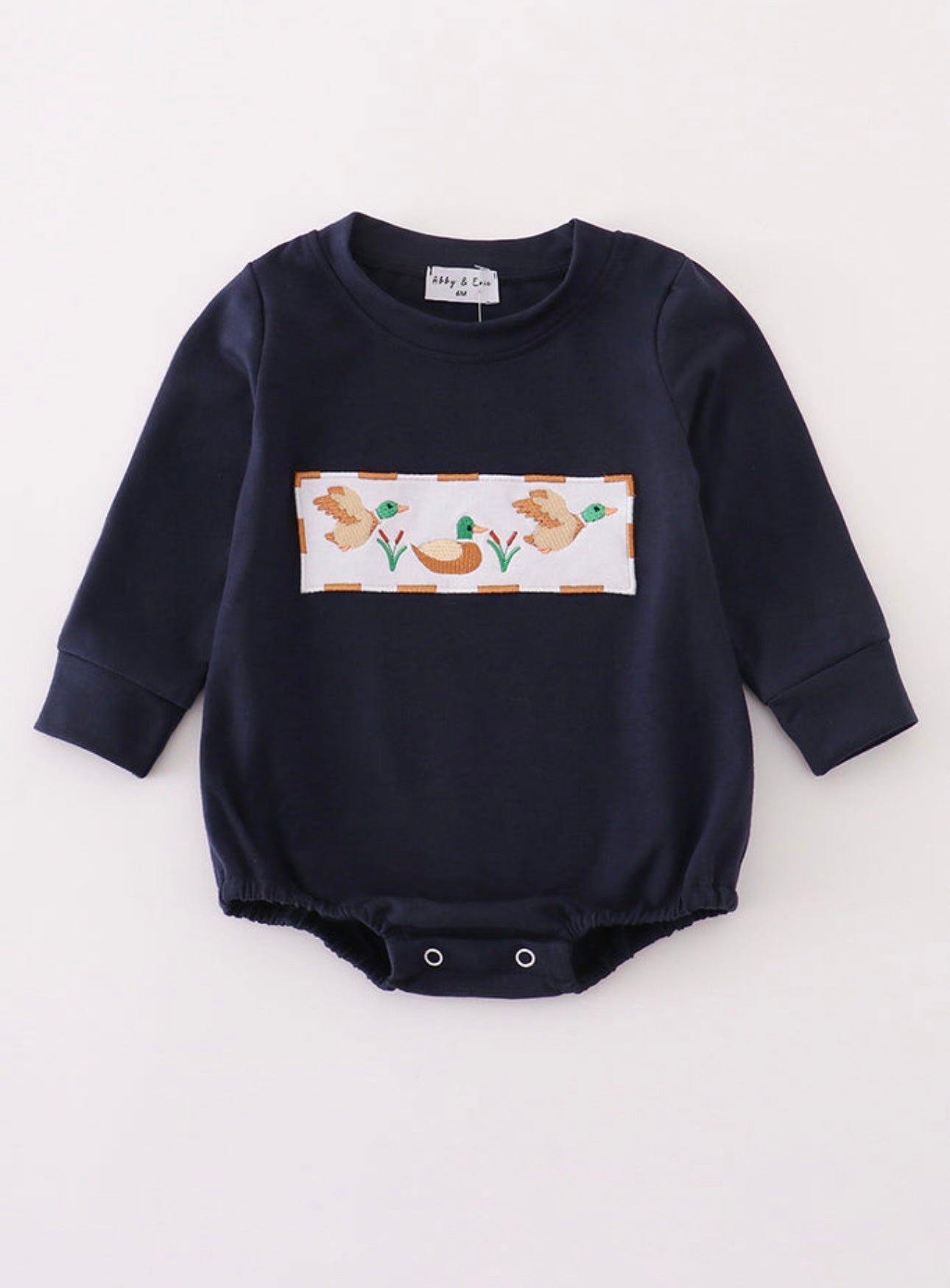 Navy Duck Embroidery Bubble