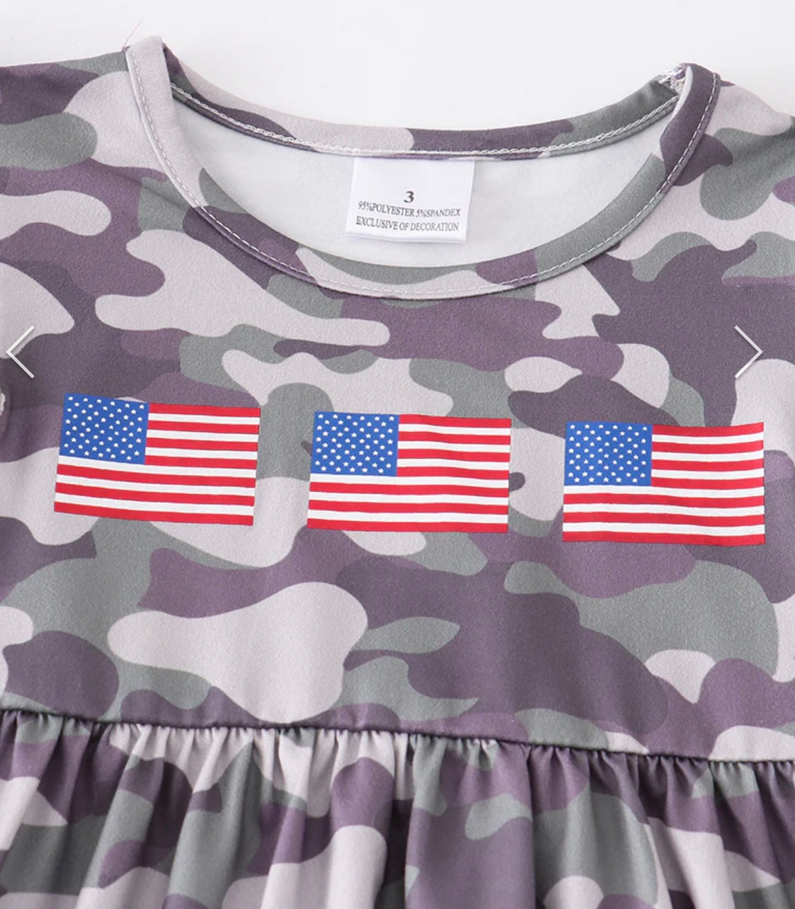 Camo Flag Girl Set