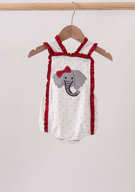 Alabama Elephant Dot Ruffle Bubble