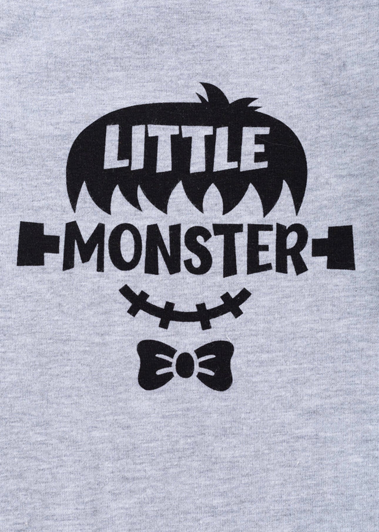 Gray Little Monster Romper