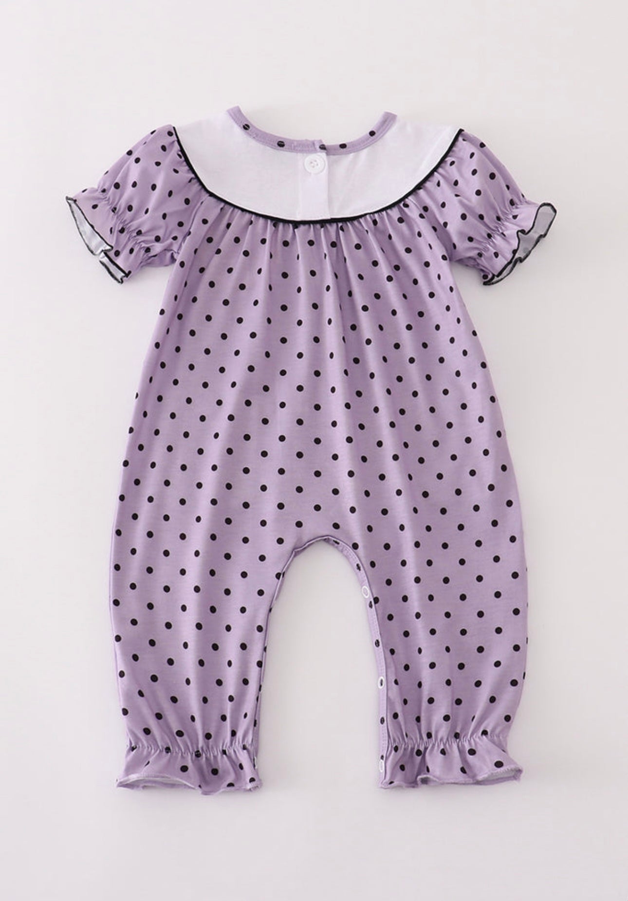 Purple Dot Hocus Pocus Romper