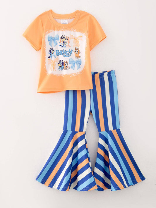 Girls Bluey Print Pants Outfits