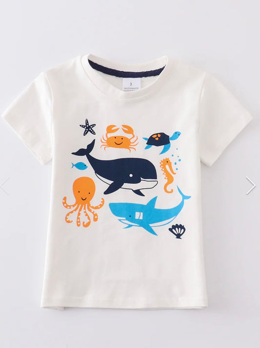 White Marine Creature Top