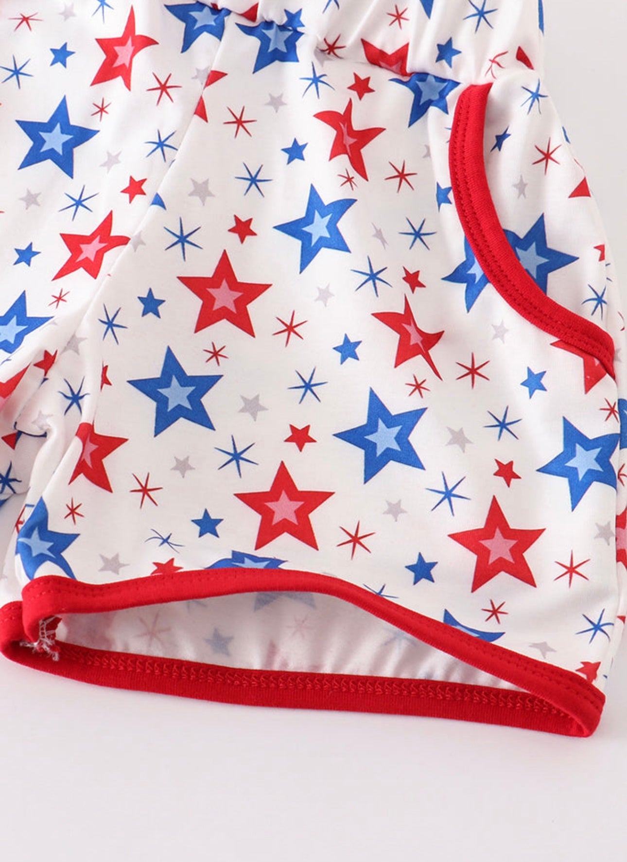 Red Patriotic Star Print Set