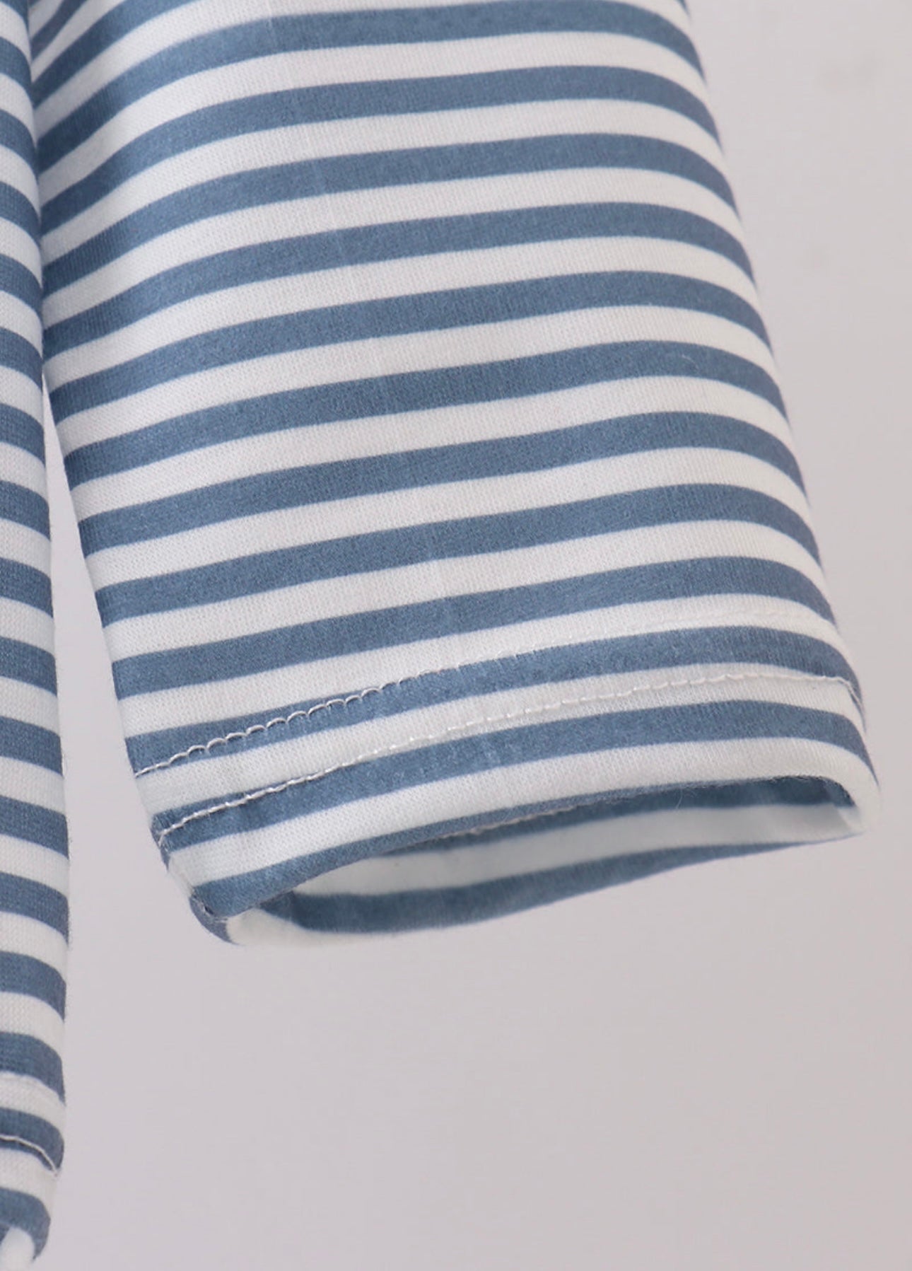 BLESSED Embroidery Striped Top