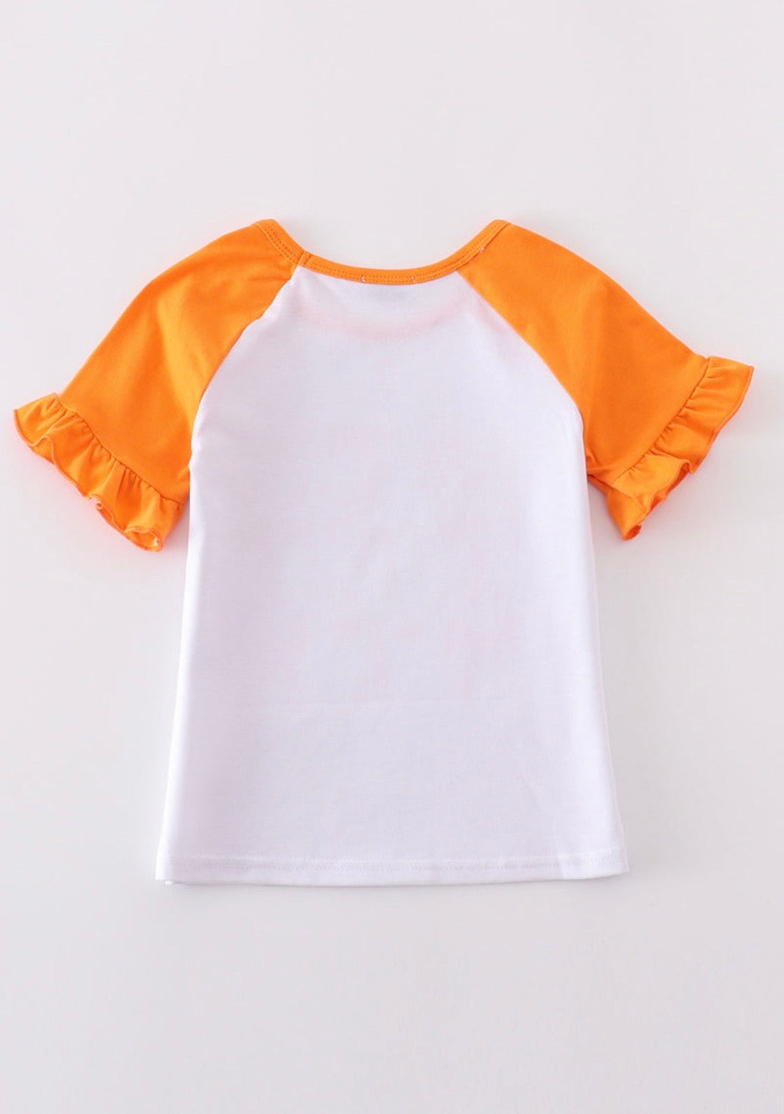 Orange and White Tennessee Bow Top