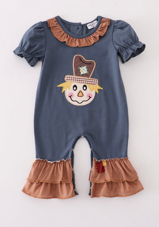Scarecrow Ruffle Romper