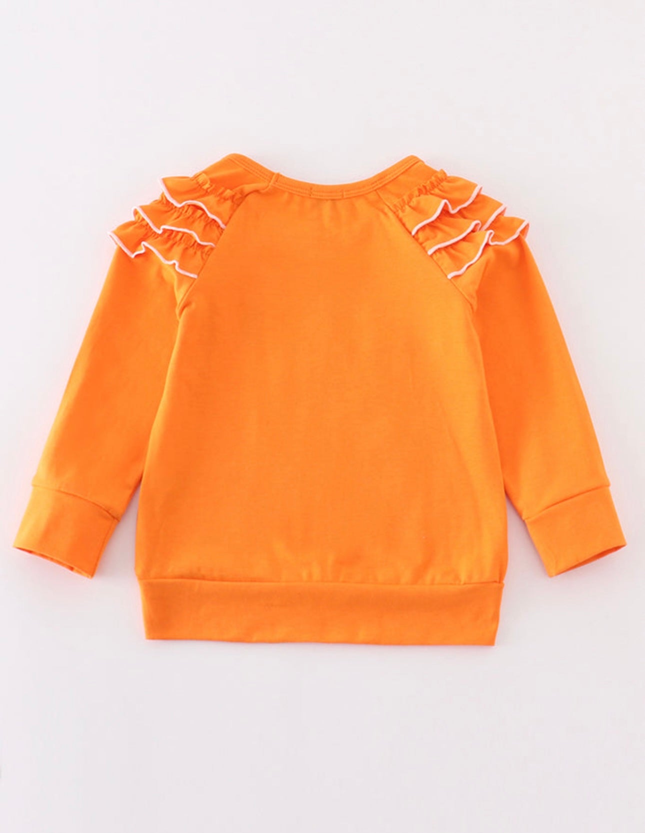 GO VOLS Ruffle Embroidery Top