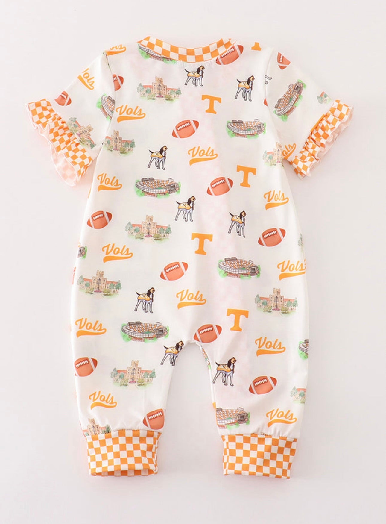 Tennessee Football Print Girl Romper