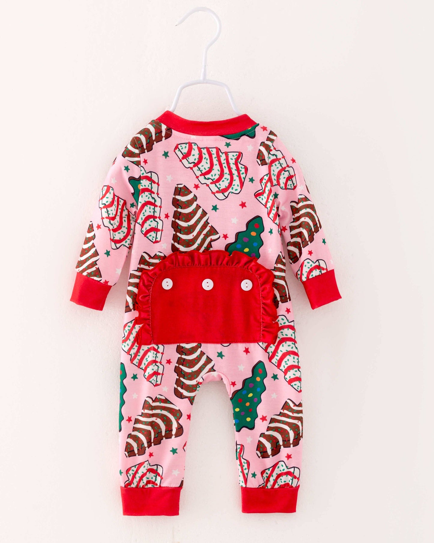 Christmas Tree Cake Ruffle Romper