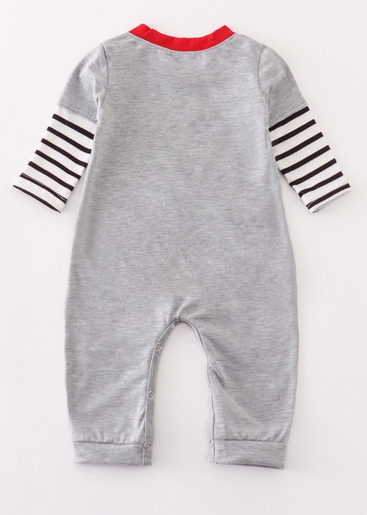 Gray Farm Applique Romper