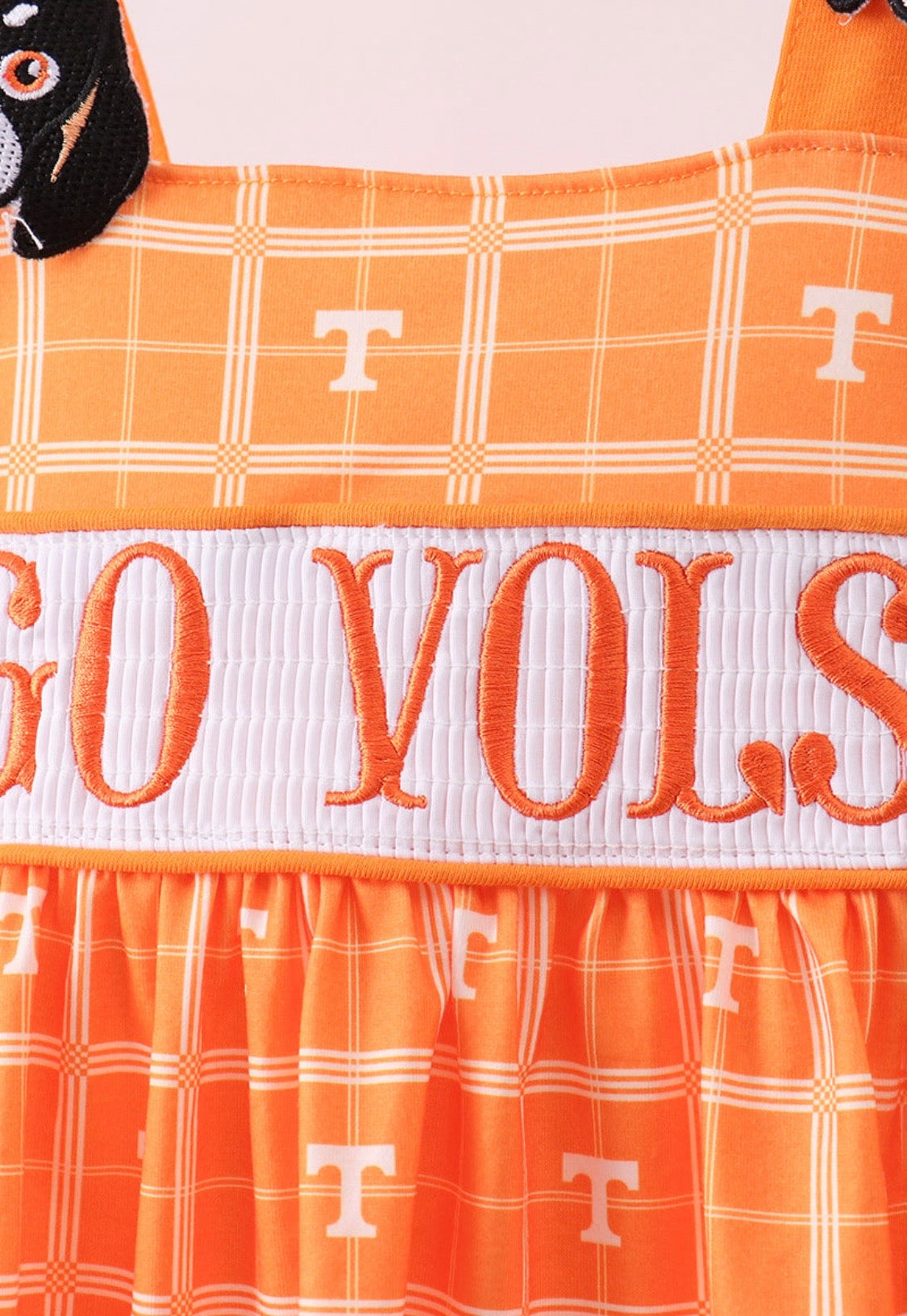 GO VOLS Gingham Dress
