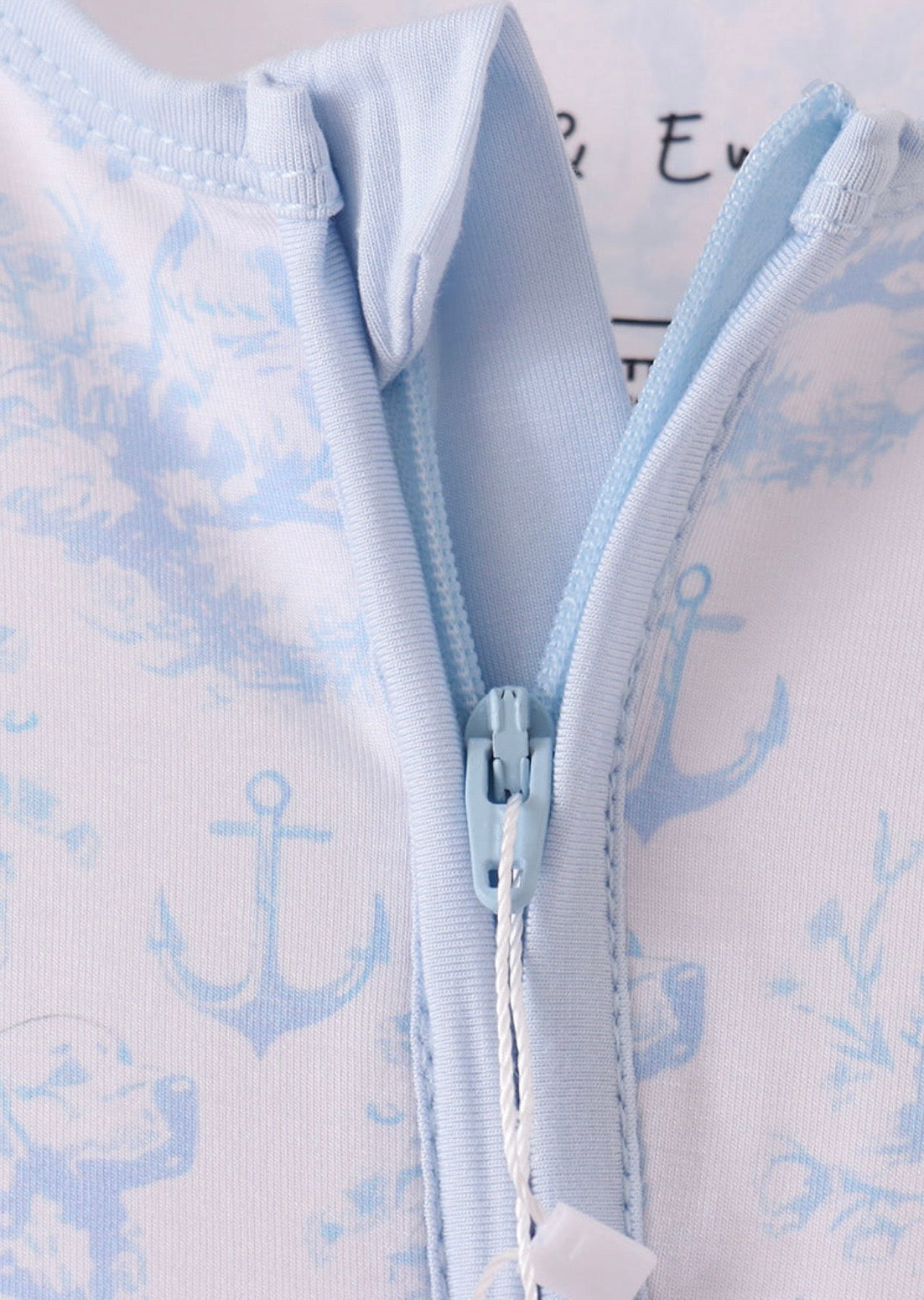 Blue Dog Bamboo Romper