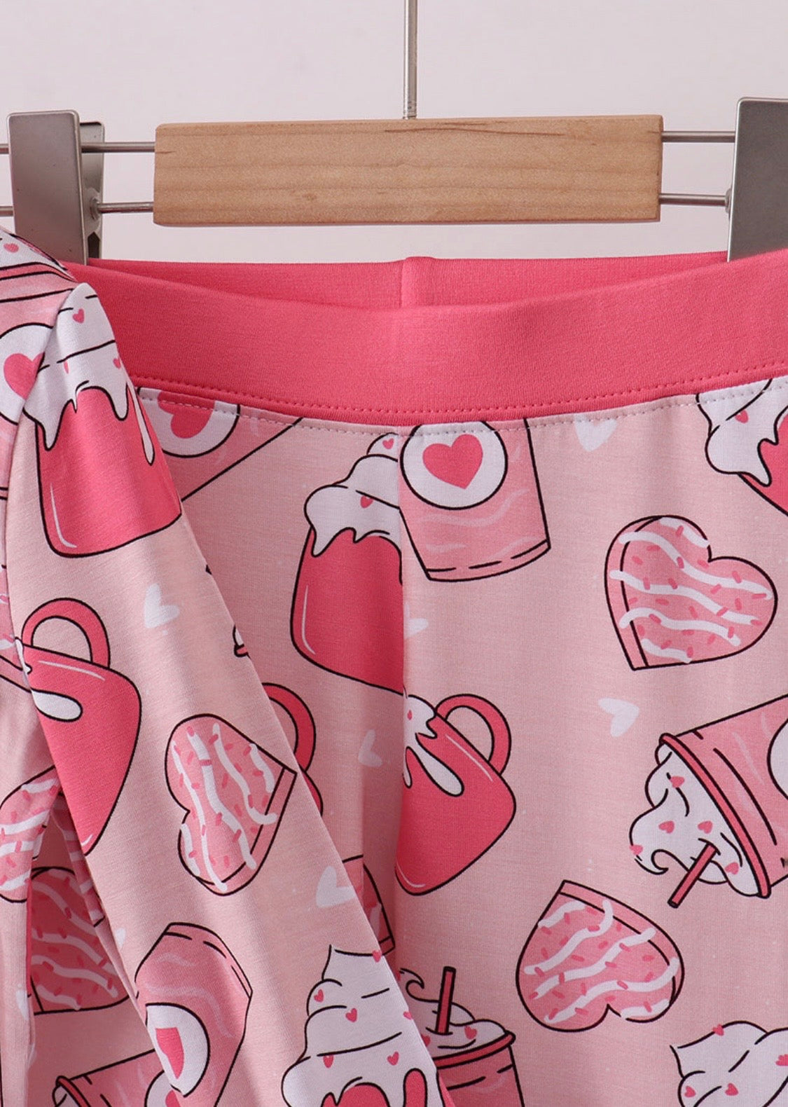 Pink Heart Bamboo Pajamas