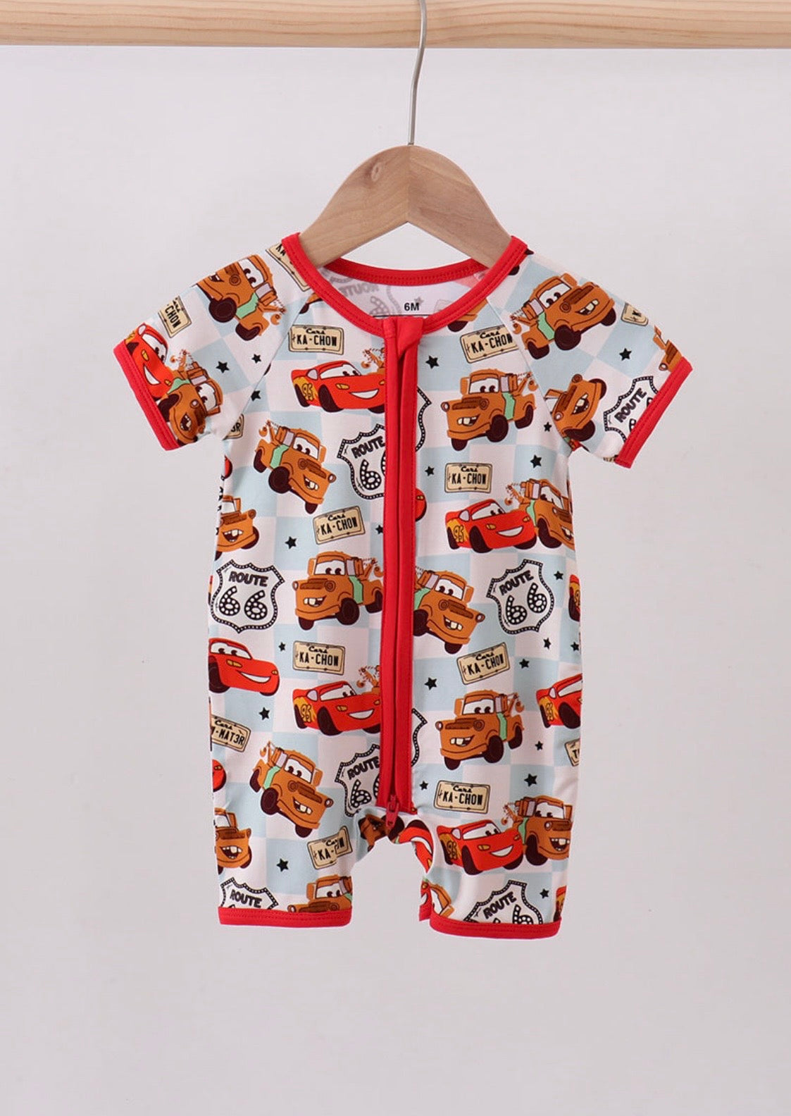 Cars themed Bamboo Romper